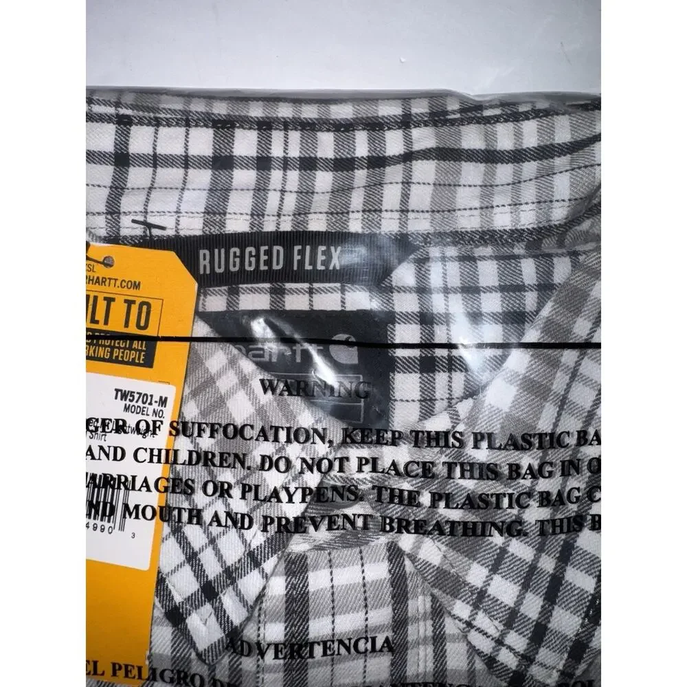 NWT Carhartt Mens Shirt Rugged Flex Relaxed Fit Lightweight Short Sleeve XL Gray - Picture 6 of 7